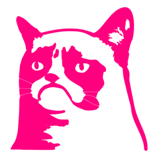 Grumpy Cat 2 Decal (Hot Pink)